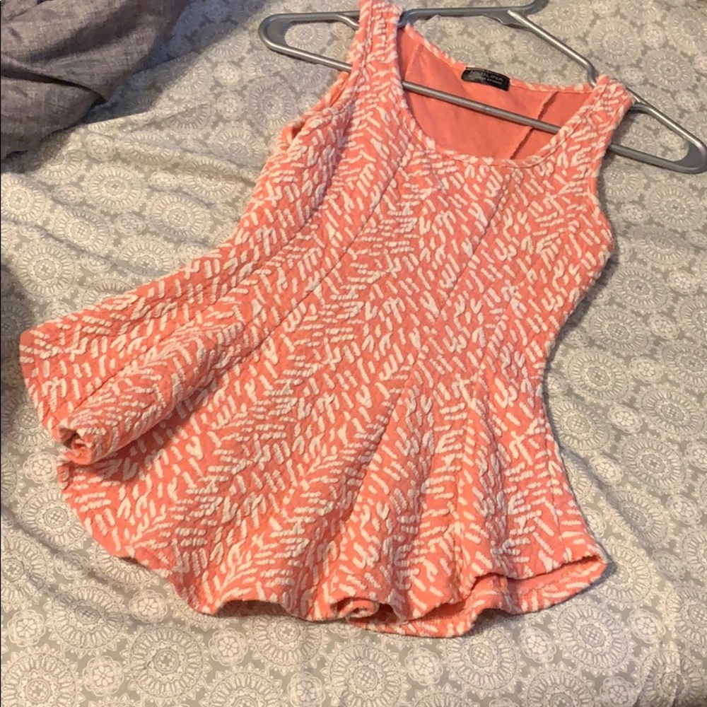 Coral dress top